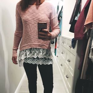 Target, Lace Underlay Sweater